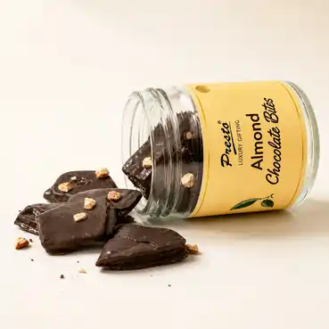 Crackly Almond Chocolate bites